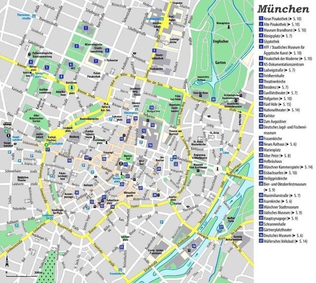 Munich sights map