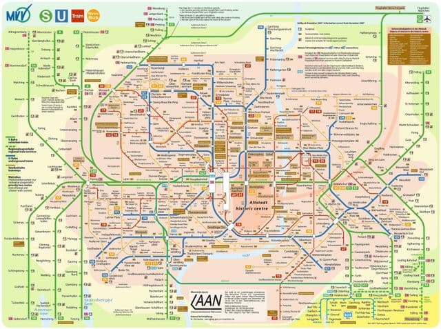 Munich bus station map
